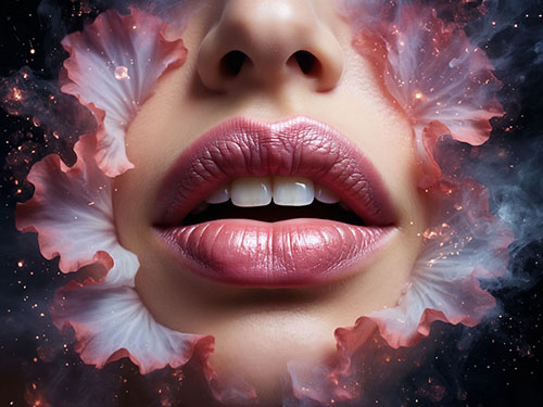 Красивые пухлые губы