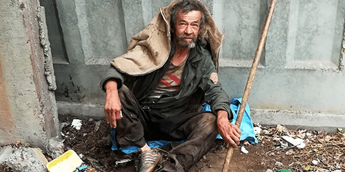 Бездомный человек