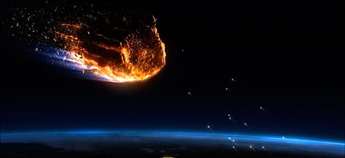 Падающий астероид