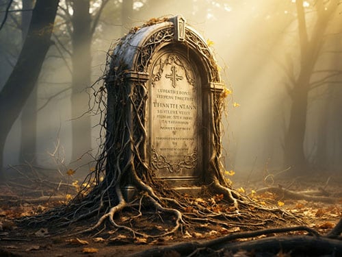 Заброшенное надгробие