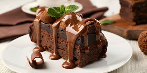Шоколадное пирожное