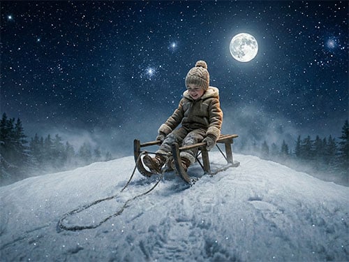 Кататься на санках