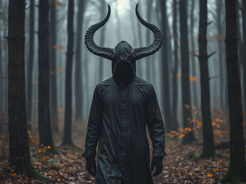 Рога у человека на голове