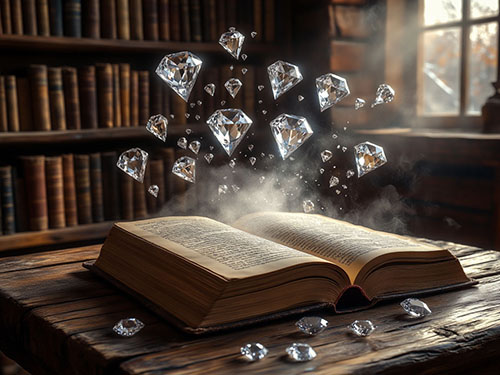 Много алмазов