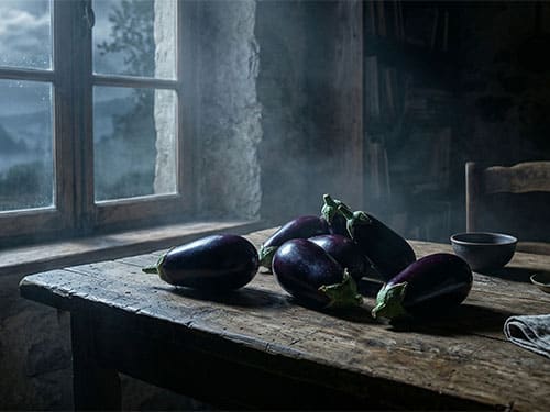 Баклажаны на столе