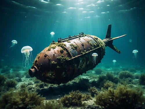 Бомба под водой