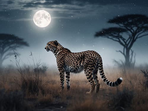 Гепард в саванне