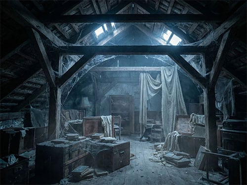 Захламленый чердак