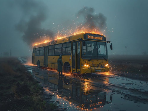 Авария на автобусе