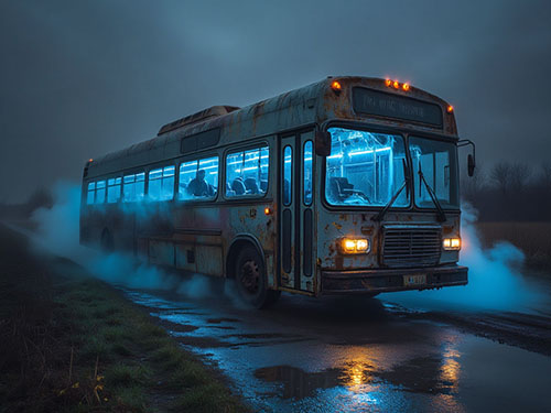 Автобус попал в аварию