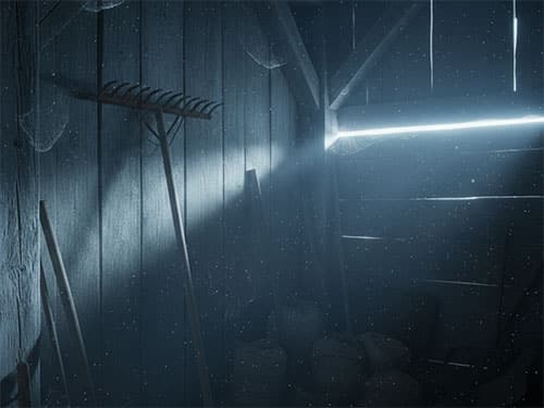 Грабли в сарае