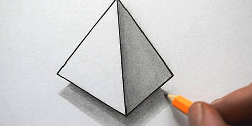 нарисованный треугольник 