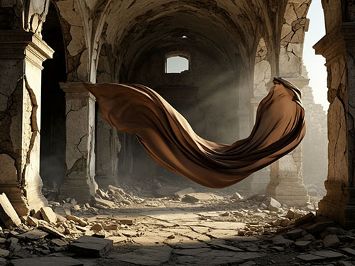 Коричневая ткань