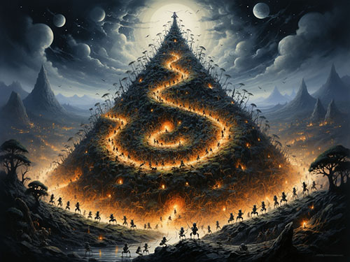 Муравейник с муравьями