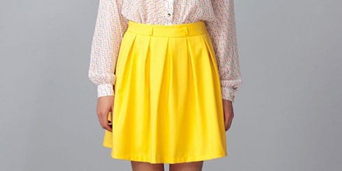 желтенькая юбка