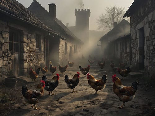 Петухи и куры
