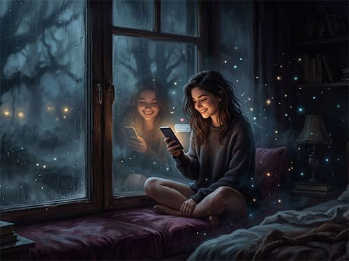 Сообщение от парня который нравится
