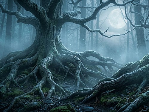 Массивные корни у дерева