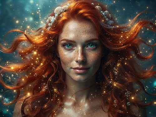 Рыжая женщина