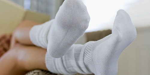 белые носки 