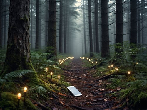 Потерять телефон в лесу