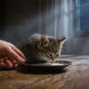 Кормить котенка