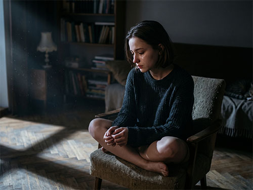 Плачущая девушка