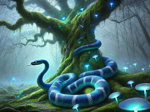 Голубая змея