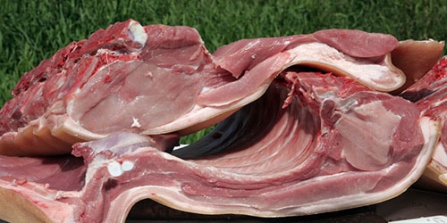 сырое мясо свинины