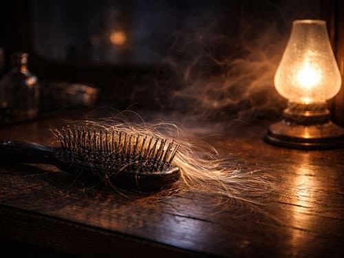 Волосы на расческе