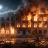 Пожар в школе