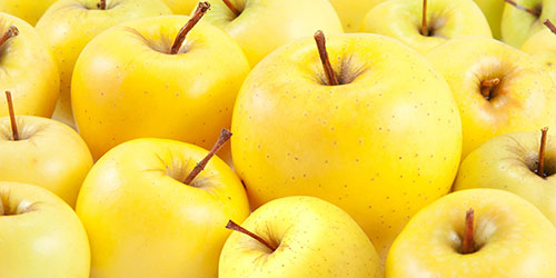 желтые яблоки