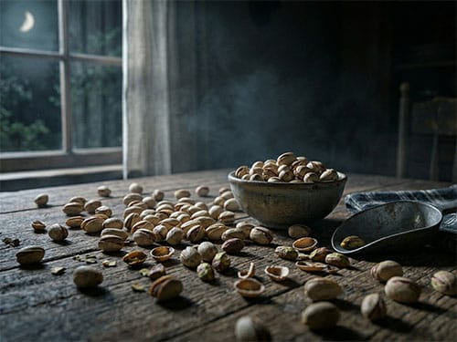 Фисташки на столе