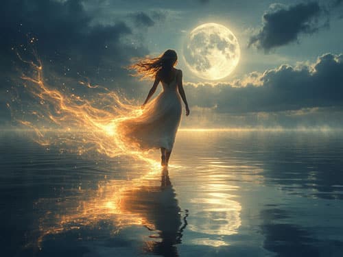 Убегающая девушка