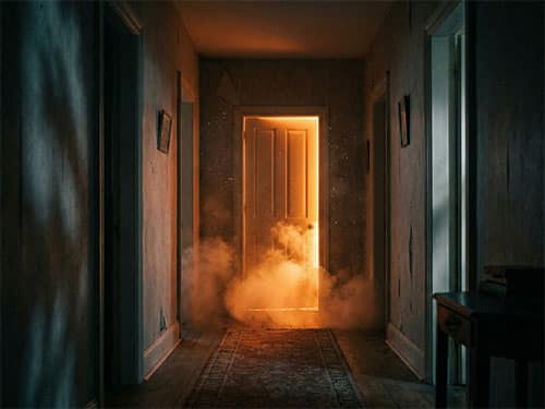 Возгорание в доме