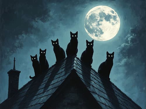 Кошки на крыше