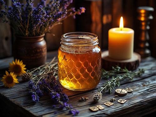 Мед в банке
