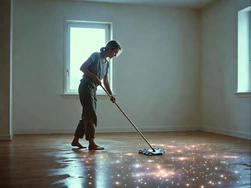 Мыть полы шваброй