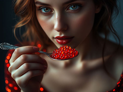 Есть красную икру