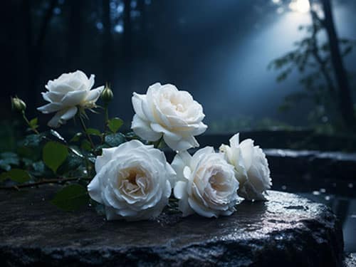 Белые розы