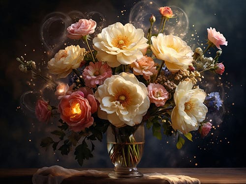 Нежный букет цветов