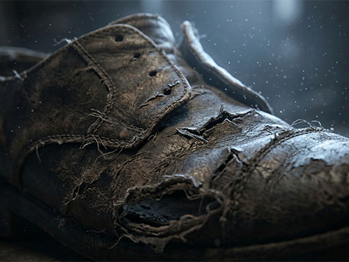 Рваная обувь