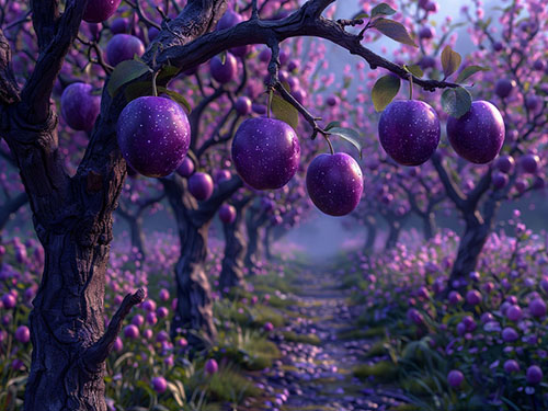 Спелые сливы 