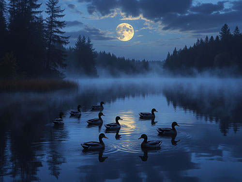 Утки на воде