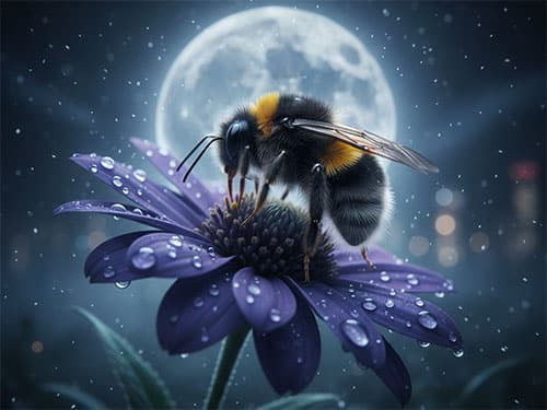 Шмель на цветке