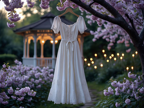 Белое платье