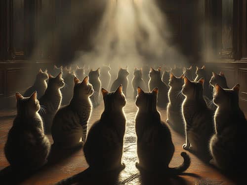 Много кошек в доме