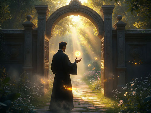 Батюшка в черном