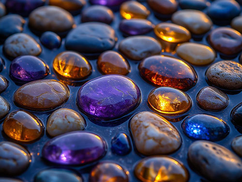 Разноцветные камни