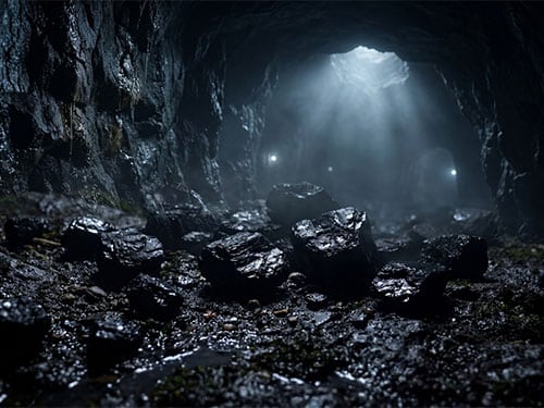 Уголь в шахте
